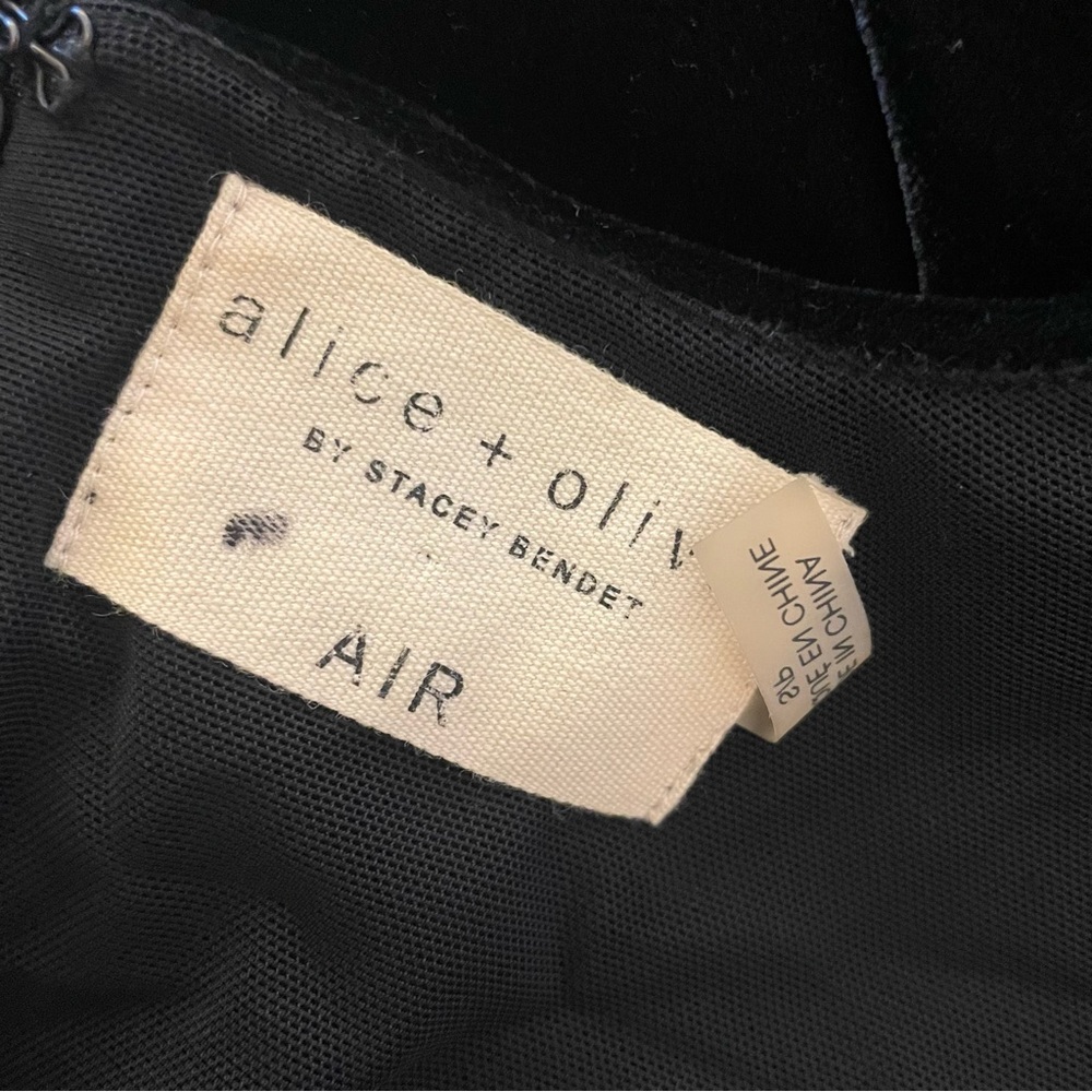 Alice + Olivia Marley Velvet Body Suit Air Stacey Bendet Size SP NWOT - Picture 9 of 9